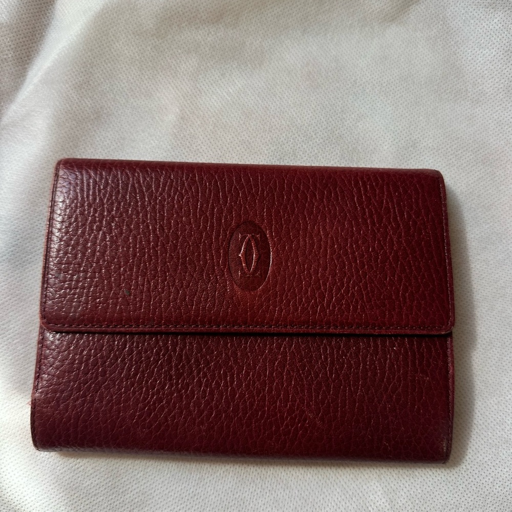Cartier Deep Red Leather Wallet